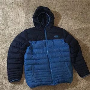 Boys XL Blue The North Face Reversible Winter Coat